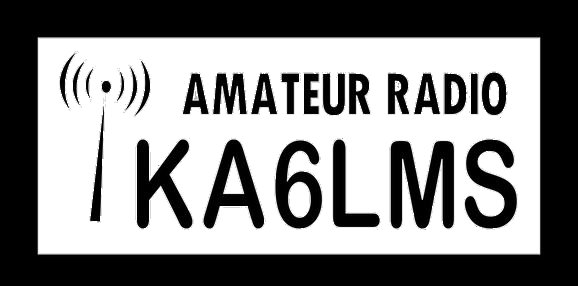 Ham Radio call sign rectangular decal